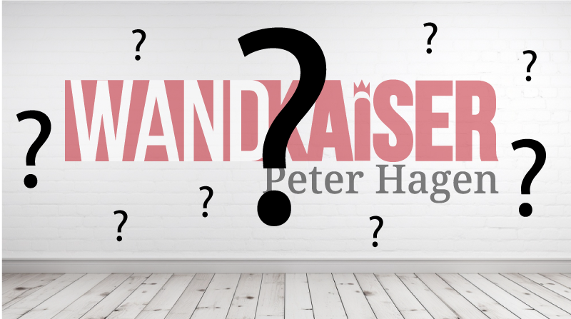 WANDKAISER-Peter Hagen Kundenenthüllung - Vertikaler Wanddruck